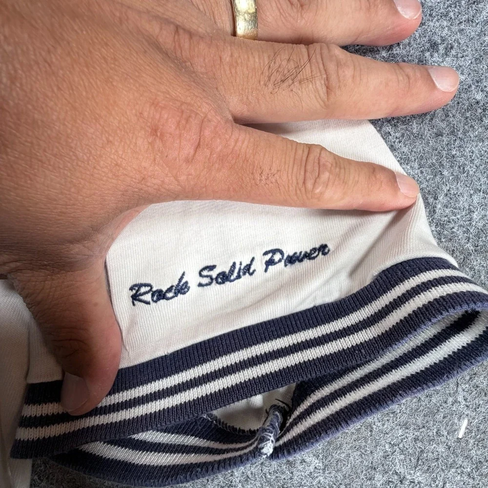 Luna Pier Windows NT 5.0 Polo Shirt Mens XL White Rock‎ Solid Power Resort Wear